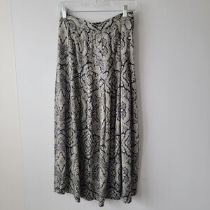 fisher hill women's paisley-print skirt size 8 pleated midi cottagecore